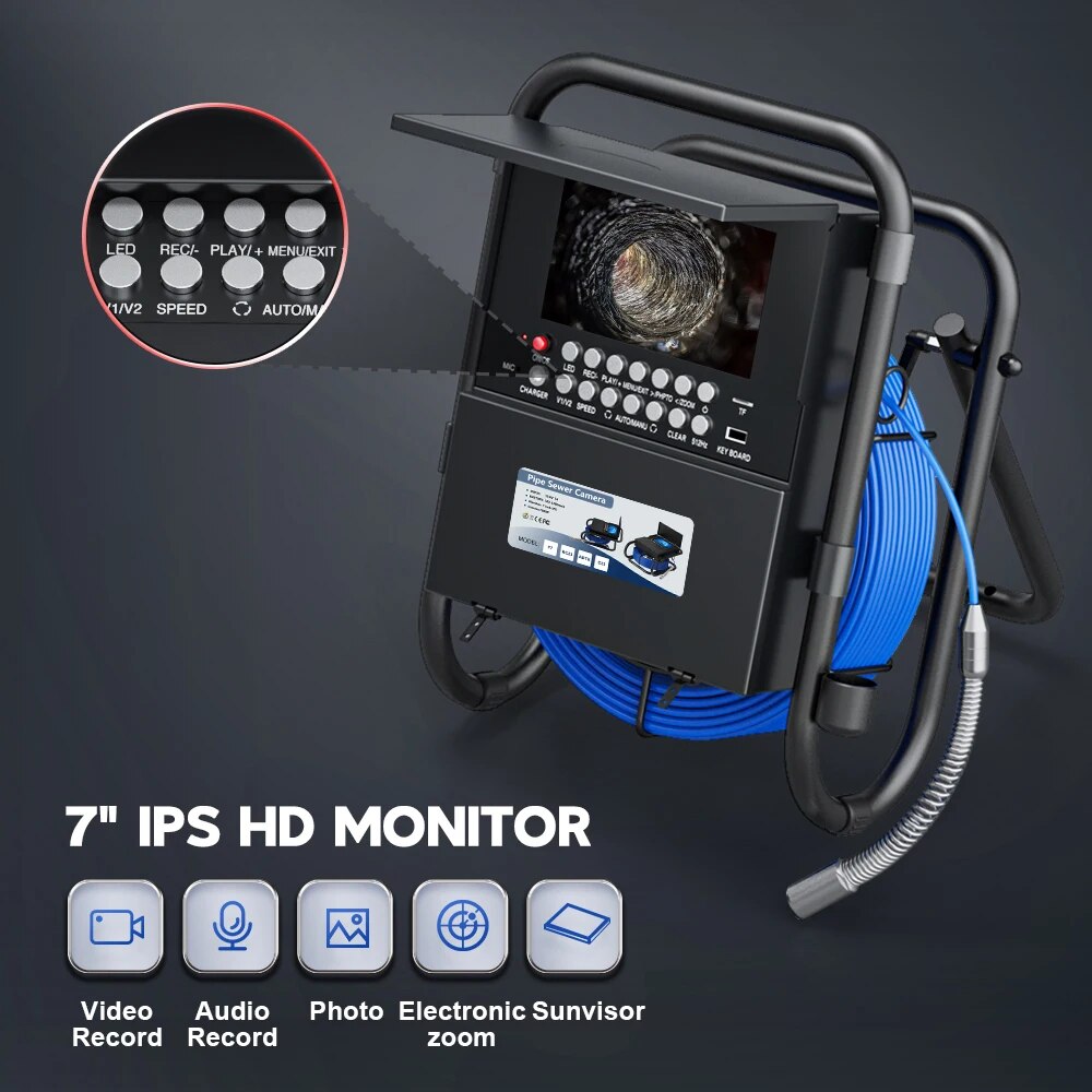 23MM DVR Counter Endoscope Inspection Camera