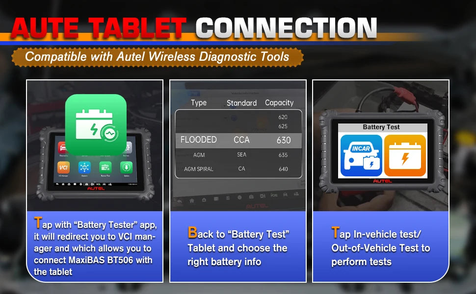 Autel  Universal Car Battery Tester