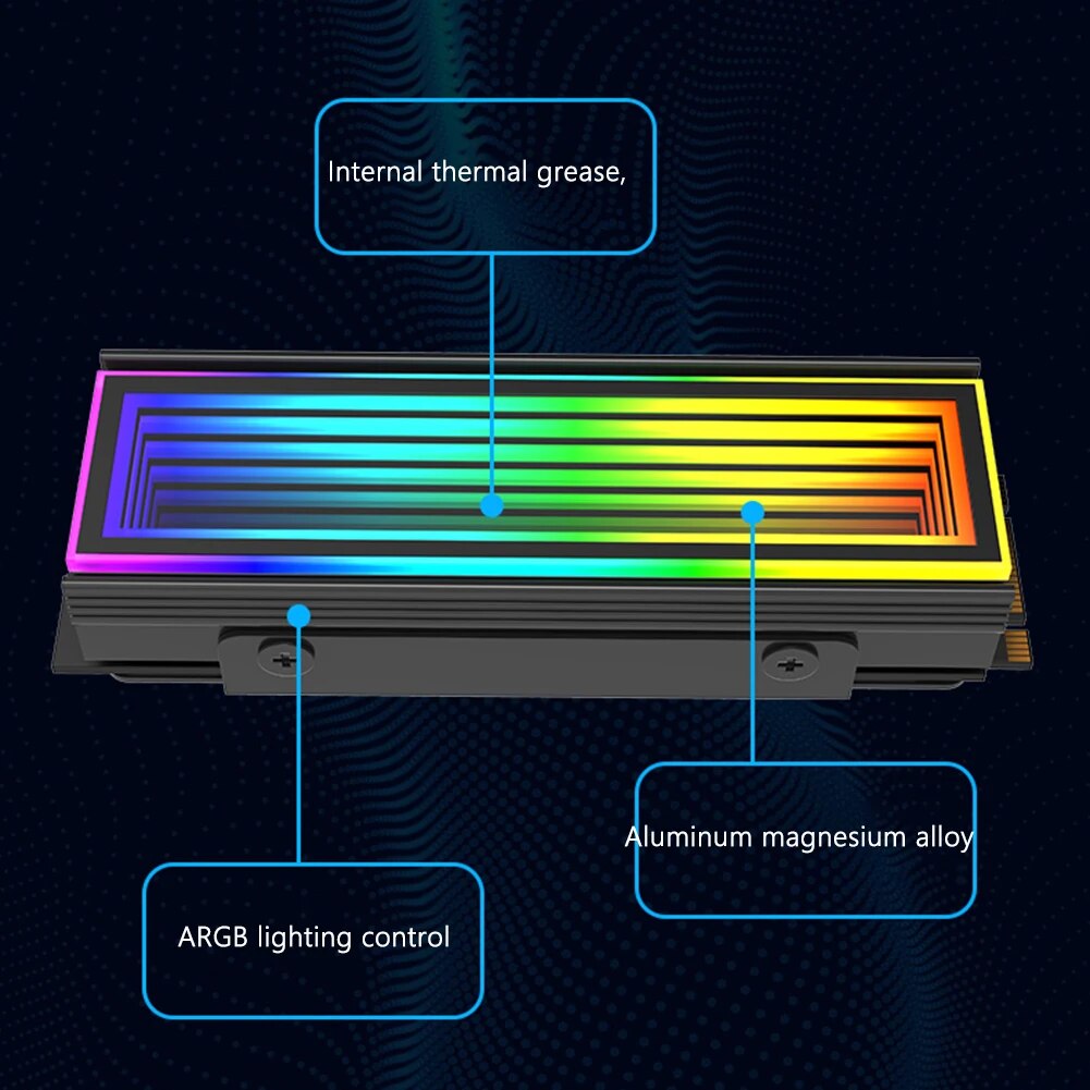 5V ARGB Sync Computer 2280 SSD M2 Radiator