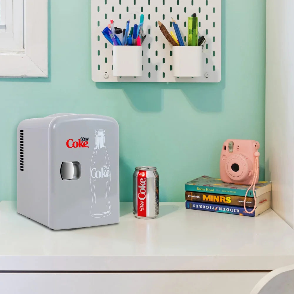 6 Can Diet Coke Mini Fridge Portable