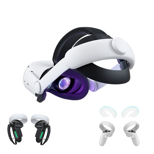 KIWI design For Oculus Quest 2  with Comfortable Adjustable Head Strap