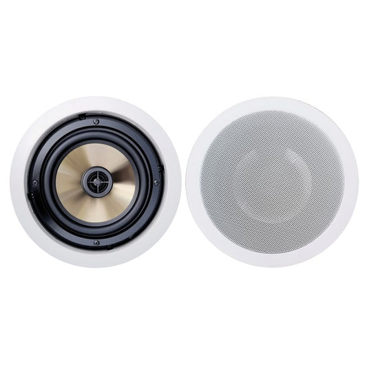 BIC America FH-6C Formula Series FH-6C 6.5-In. with Pivoting Tweeters Indoor In-Ceiling Speakers, 150 Watts