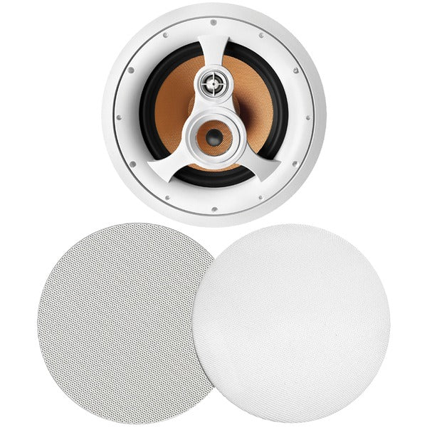 BIC America H-310C Acoustech H310C 10-In. Indoor 3-Way In-Ceiling Speaker, 250 Watts, White