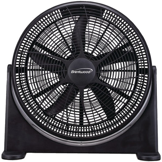 Brentwood Kool Zone F-20BKR 3-Speed 20-Inch 110-Watt High-Velocity Air Circulator Floor Fan