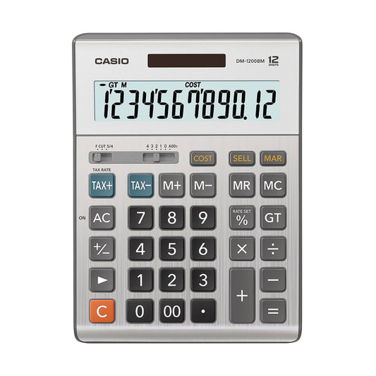 CASIO DM-1200BM 12-Digit Extra-Large-Display Calculator