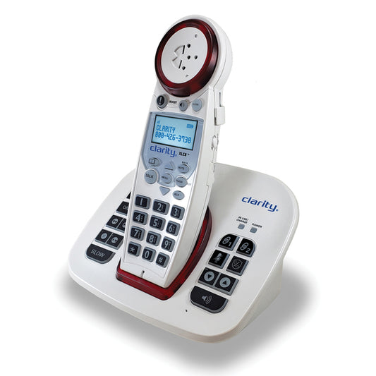 Clarity 59865.001 XLC8 DECT 6.0 Amplified Cordless Phone with Slow Talk, Call Blocker, and Answering Machine