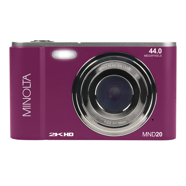 Minolta MND20-M MINOLTA MND20 44 MP / 2.7K Ultra HD Digital Camera (Magenta)