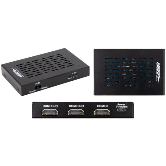 Metra CS-1X2HDMSPL5 HDMI Splitter with 1 Input and 2 Outputs and Built-in Scaling