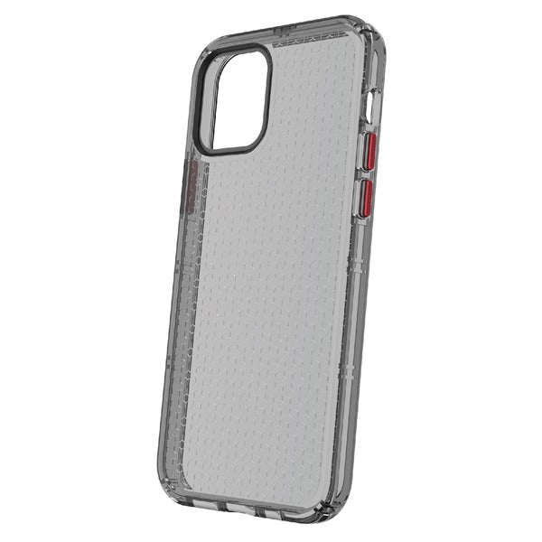 onn 9691002 Clear Slim Rugged Phone Case with Built-In Microbial Protection for iPhone 12 and 12 Pro