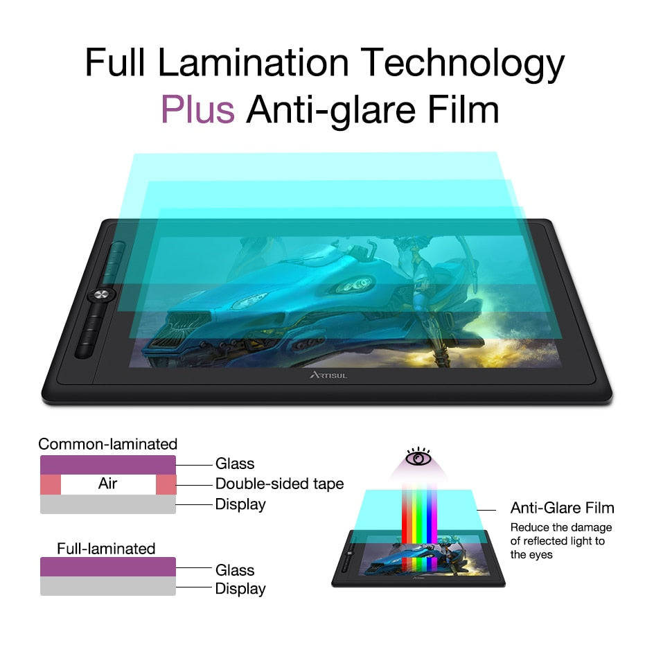 Artisul D16 PRO 15.6in Graphic Tablet Monitor with Digital Drawing Pen