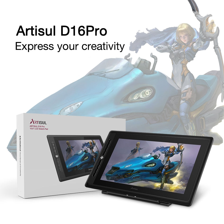 Artisul D16 PRO 15.6in Graphic Tablet Monitor with Digital Drawing Pen