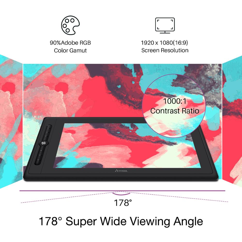 Artisul D16 PRO 15.6in Graphic Tablet Monitor with Digital Drawing Pen