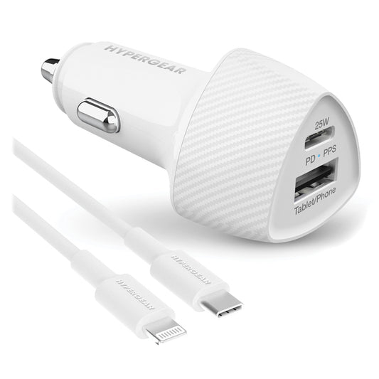 HyperGear 15623 SpeedBoost 25-Watt PD Lightning Car Kit