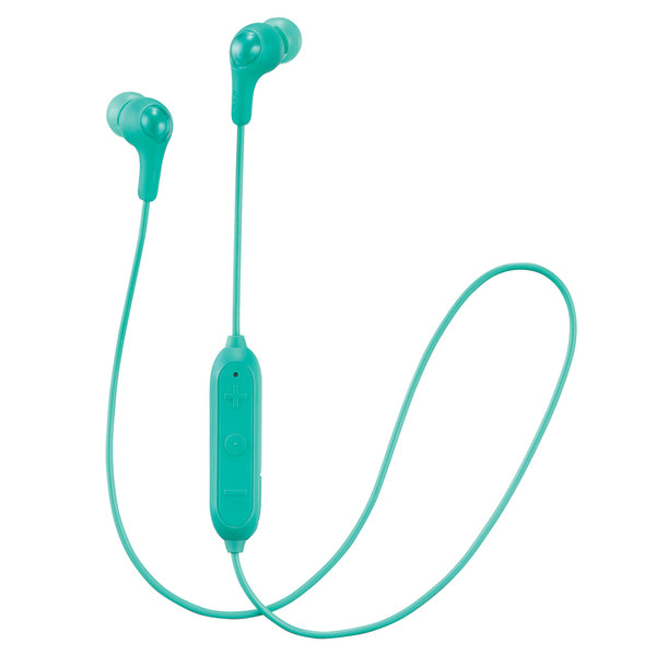 JVC HAFX9BTG Gumy In-Ear Wireless Bluetooth Headphones with Microphone (Green)