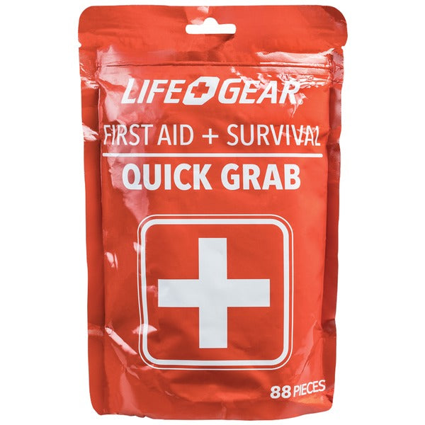 Life+Gear 41-3819 88-Piece Quick Grab First Aid & Survival Kit