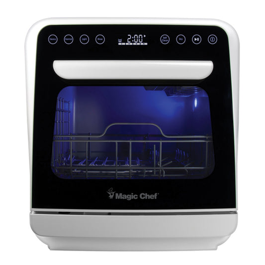 Magic Chef MCSCD3W 3-Place-Settings 950-Watt Countertop Dishwasher