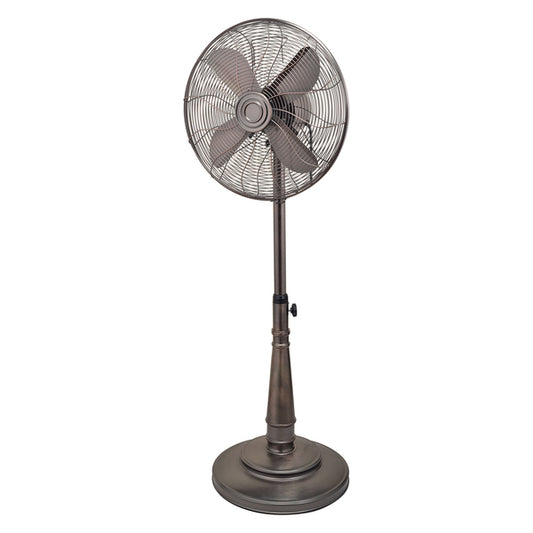 Optimus F-6218 F-6218 3-Speed 60-Watt 16-In. Portable Retro Oscillating Stand Fan