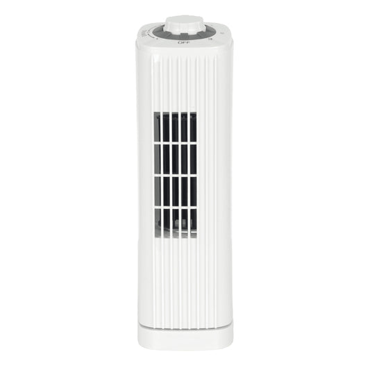 Optimus F-7348WH-F F-7348 3-Speed 50-Watt 14-In. Portable Ultra-Slim Desktop Oscillating Tower Fan (White)