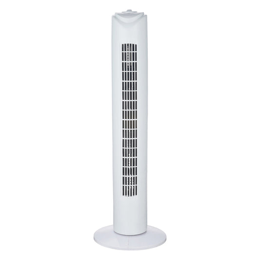 Optimus F-8449WH-F F-8449 3-Speed 60-Watt 32-In. Portable Oscillating Tower Fan with Timer (White)