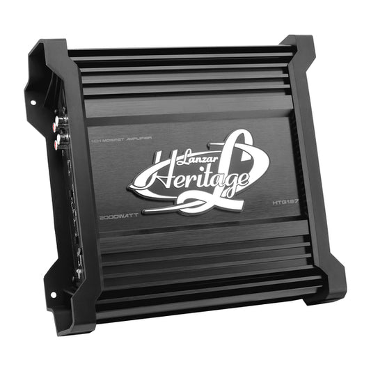 Lanzar HTG137 Heritage Series Monoblock 2,000-Watt-Max Class AB Subwoofer Amplifier 12-Volt