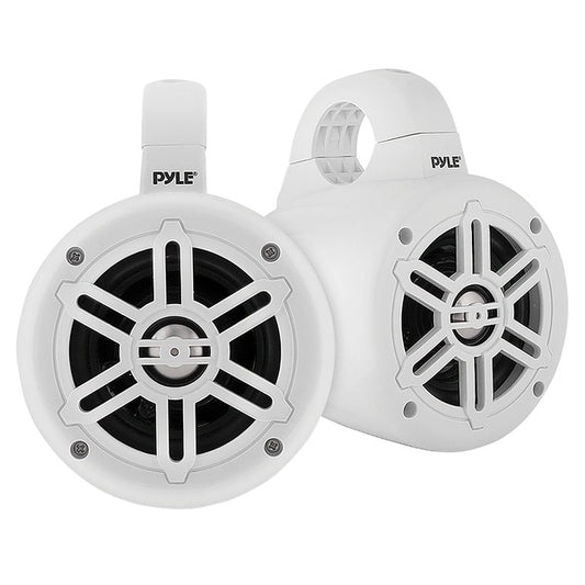 Pyle PLMRWB45W 4-Inch 300-Watt-Max Waterproof Marine Wakeboard Tower Speakers