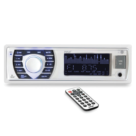 Pyle PLRMR23BTW PLRMR23BTW Marine Single-DIN Digital Receiver with Bluetooth and Remote