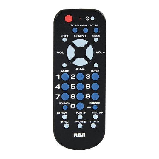 RCA RCR503BEV 3-Device Palm-Sized Universal Remote