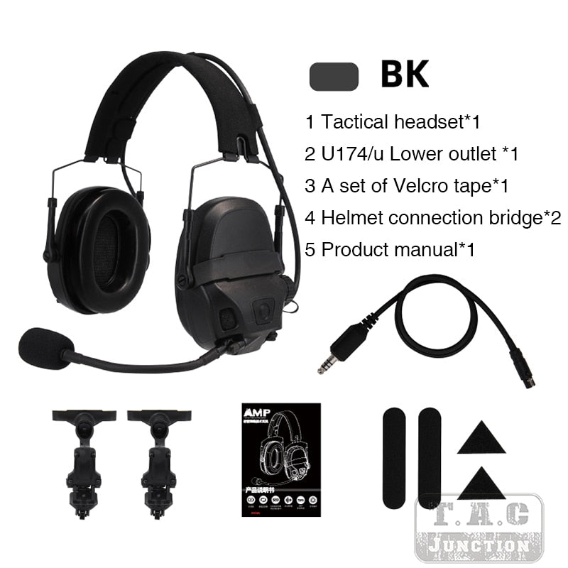 FCS-Tactical  AMP Noise Reduction Aviation  Headset