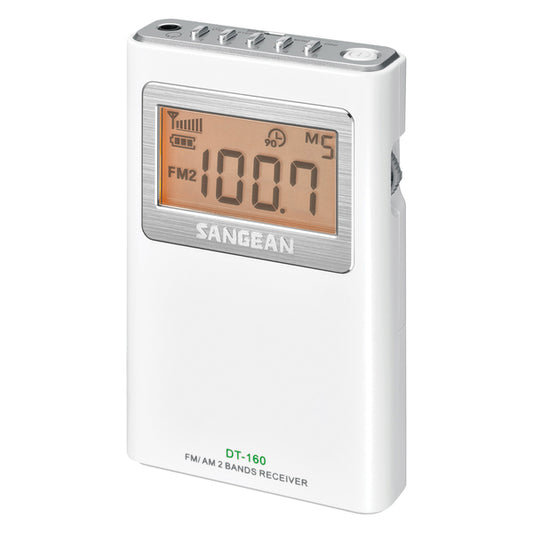 Sangean DT-160 DT-160 AM/FM Pocket Digital Clock Radio