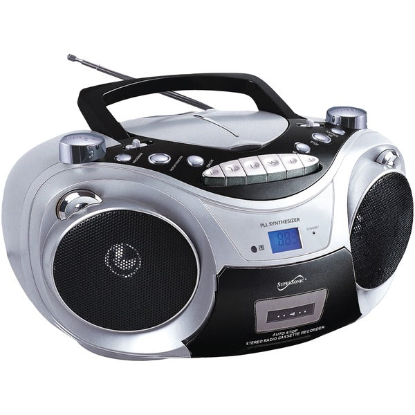 Supersonic SC-739BT SLV Portable Bluetooth Audio System (Silver)