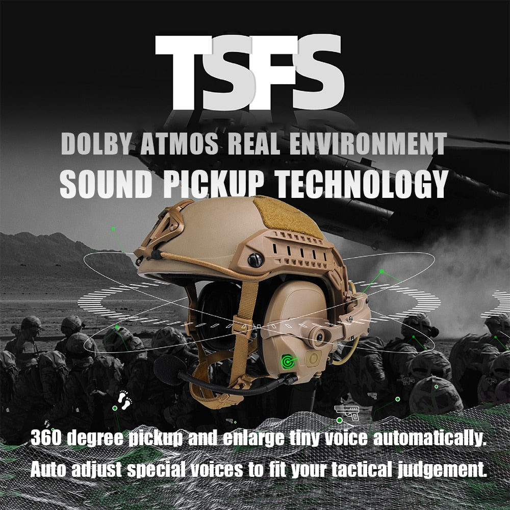 FCS-Tactical  AMP Noise Reduction Aviation  Headset