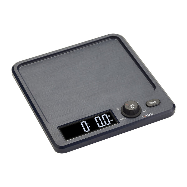 Taylor Precision Products 5280827 Antimicrobial Kitchen Scale with Rotating Knob, 11-Lb. Capacity