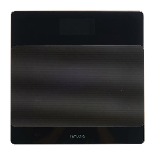 Taylor Precision Products 761940732 Digital Glass Nonslip-Platform Bathroom Scale, 400-Lb. Capacity