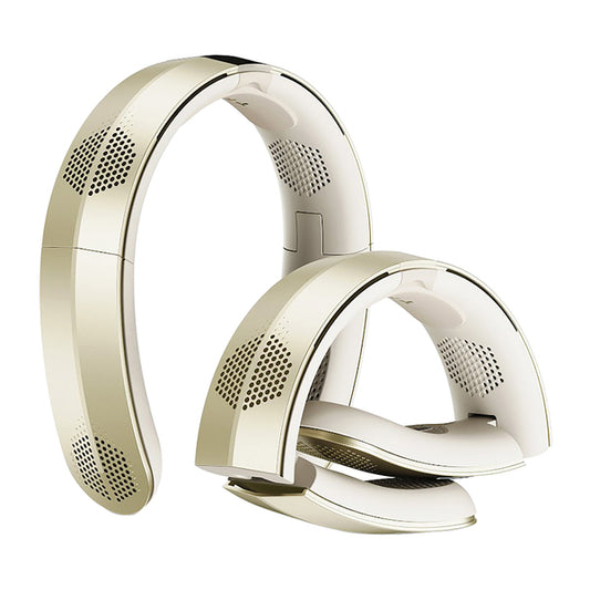 TORRAS X00FG2002 Portable Neck Fan, COOLITE Foldable Wearable Fan Bladeless 4,000 mAh Rechargeable (Cream Gold)