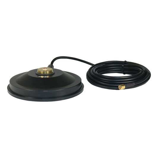 Tram TRAM1267R-SMA 5-1/2-Inch Black ABS NMO Magnet Mount with RG58 Coaxial Cable and SMA Connector