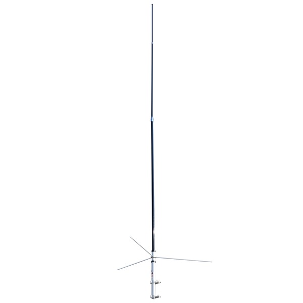 Tram 1481-B 200-Watt Dual-Band 3-Section Fiberglass Base Antenna with 50-Ohm UHF SO-239 Connector, 17-Feet Tall (Black)