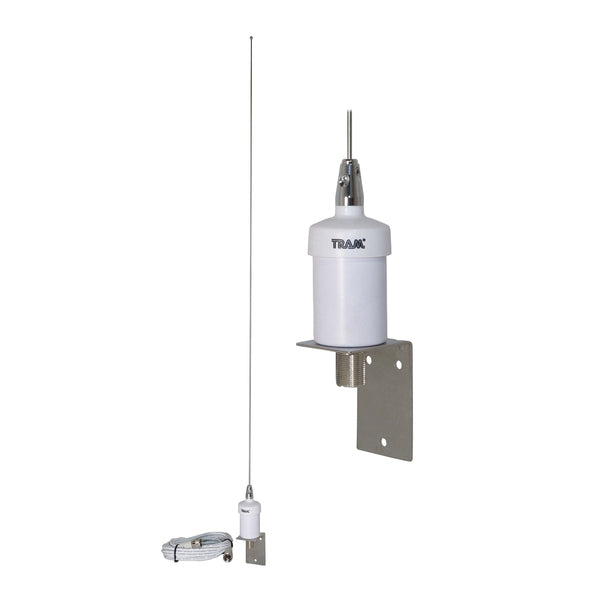 Tram 1600-HC Pretuned VHF 6-dB-Gain Marine L-Bracket-Mount 35-Inch Fiberglass Antenna with RG58 Cable and PL-259 Connectors