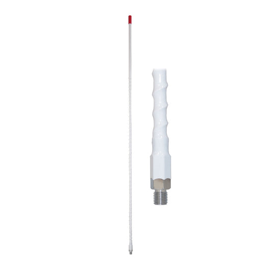 Tram 3-W-HC 1,500-Watt 26 MHz to 29 MHz Fiberglass Whip CB AM/FM/SSB Antenna, White, 3 Feet